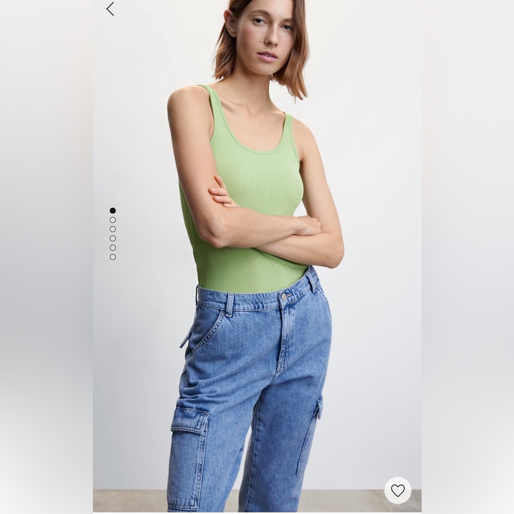 Ribbed strap tshirt